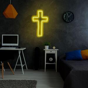 Aplica de Perete Neon Cross Cruce, 24 x 42 cm