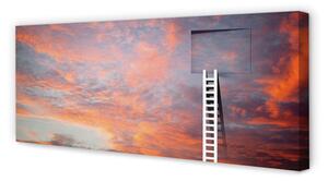 Tablouri canvas Ladder apus de soare cer