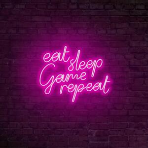 Aplica de Perete Neon eat sleep game repeat