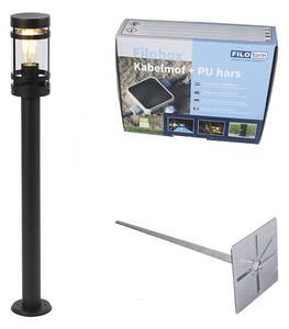 Lampă modernă de exterior negru 80 cm IP44 - Gleam