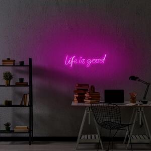 Aplica de Perete Neon Life Is Good, 58 x 19 cm