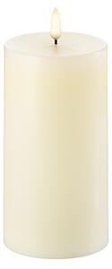 Uyuni - Pillar candle LED Ivory 7,8 x 15 cm