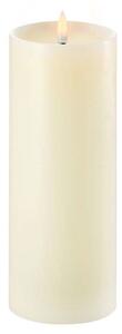 Uyuni - Pillar Candle LED w/shoulder Ivory 7,8 x 20 cm