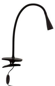 Lindby - Baris LED Lampă cu Clips Black Lindby