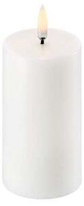 Uyuni - Pillar Candle LED Nordic White 5,8 x 10 cm