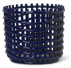 Ferm LIVING - Ceramic Basket Large Blue