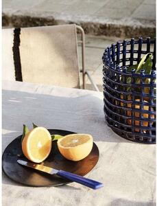 Ferm LIVING - Ceramic Basket Large Blue