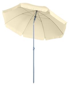 Outsunny Umbrela de Gradina cu Acoperis Reglabil Φ220, Crem alb