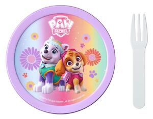 Cutie de gustări pentru copii cu furculiță Paw patrol girls – Mepal