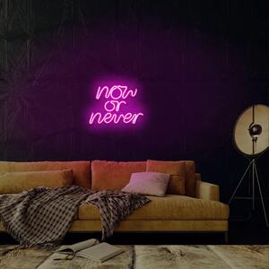 Aplica de Perete Neon Now or Never, 29 x 20 cm
