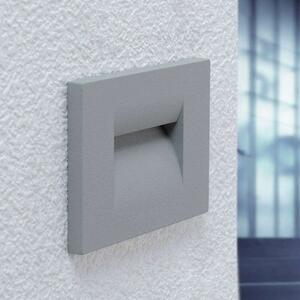 Lucande - Nevin LED Aplice Perete Încastrată de Exterior Silver