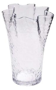 Hübsch - Ruffle Vase Clear Hübsch
