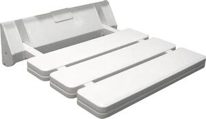 Aqualine Aqualine, Scaun dus 32x33cm, pliabil, alb, AE357