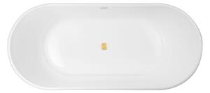 Set cadă freestanding Oltens Inga 12007000, capacul dopului Oltens 09002810