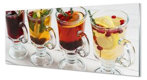 Tablouri pe sticlă Iarna ierburi de ceai de fructe