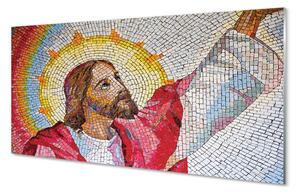 Tablouri pe sticlă mozaic Isus