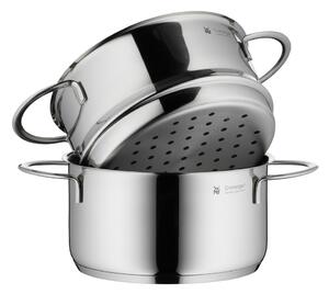 Oală din oțel inoxidabil pentru gătit la aburi, cu capac, WMF Cromargan® Mini, ⌀ 16 cm