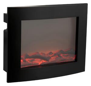 Decoratiune LED semineu modern COZY WARM 40x50 cm, negru
