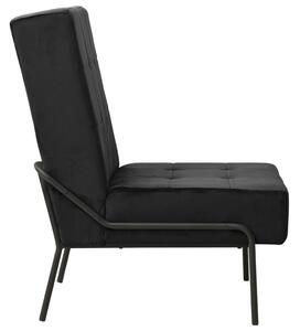 Scaun de relaxare, 65x79x87 cm, negru, catifea