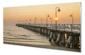 Tablouri pe sticlă Pier Sea Gdańsk