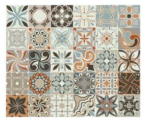 Set 30 autocolante de perete Ambiance Cement Tiles Bali, 15 x 15 cm