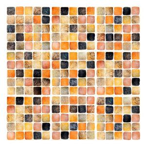 Set 9 autocolante de perete Ambiance Tiles Mosaics Sanded Grade, 15 x 15 cm
