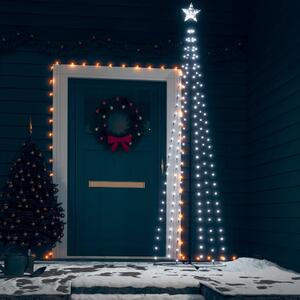 Decorațiune brad Crăciun conic 136 LED-uri alb rece 70x240 cm