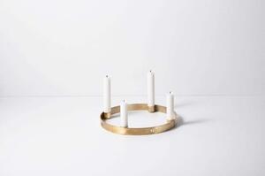 Ferm LIVING - Candle Holder Circle Small Brass ferm LIVING