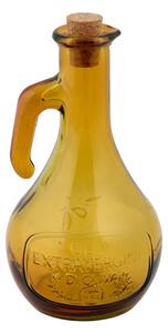 Olivieră din sticlă reciclată galbenă, 500 ml Olive - Ego Dekor