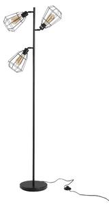 HomCom lampa stil industrial cu abajururi, 136x165cm, neagra | AOSOM RO
