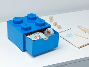 Cutie cu sertar pentru birou LEGO®, 15 x 16 cm, albastru