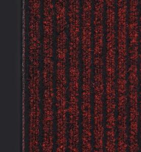 Covoraș intrare, roșu cu dungi, 40x60 cm