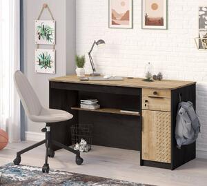 Birou pentru camera copii si adolescenti 138x58x76 cm Colectia Black