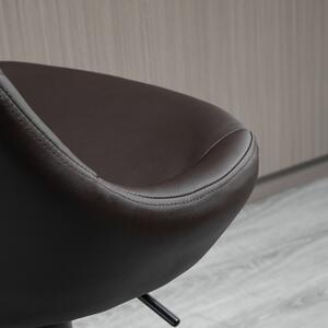 HomCom set 2 scaune de bar, 46.5x48x84.5-106.5cm, maro | AOSOM RO