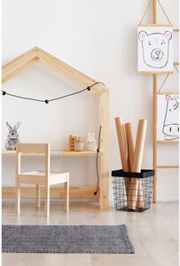 Birou tip căsuță din lemn de pin pentru copii Adeko Bran, 40 x 111 cm