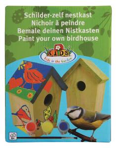 Căsuță din lemn pentru păsări cu culori incluse Esschert Design