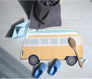 Covoraș de baie în formă de autobuz pentru copii Little Nice Things Explorer, 70 x 50 cm