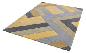 Covor Asiatic Carpets Big Zig, 160 x 230 cm, gri-galben