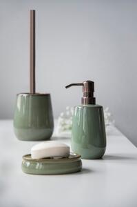 Perie WC din ceramică Wenko Sirmione, verde