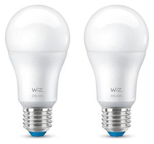 WiZ - Becuri Smart Color 8,5W 806lm 2200-6500K RGB 2-pack E27 WiZ
