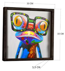 Tablou MDF Evila Originals, Multicolor, 33x3x33 cm