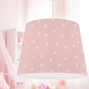 Dalber Lampă suspendată pentru copii STAR LIGHT, roz, reglabil, Camera copiilor, Plastic