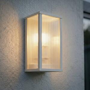 Lindby Lampa de exterior Peldar, gri deschis/striat, 26 cm, IP44, reglabil, Gri, Aluminiu, Modern