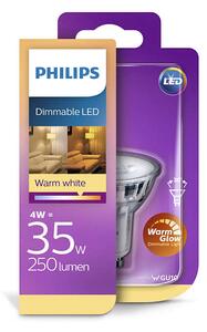 Philips - Bec LED 2,6W (35W/280lm) Dimmable GU10