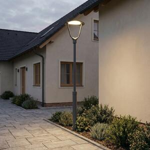 Lucande Lumină exterioară LED Tarasu, gri, 250 cm, aluminiu, IP65, Gri, Aluminiu, Modern