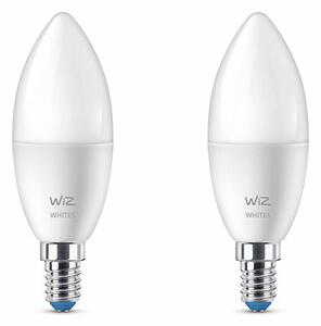 WiZ - Becuri Smart TW 4,9W 470lm 2700-6500K 2-pack Lumânare E14WiZ