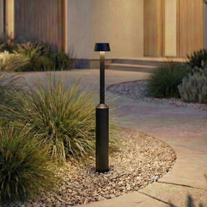 Lucande Bornă luminoasă LED Tareko, 90 cm, antracit, IP65, Negru, Aluminiu, Modern