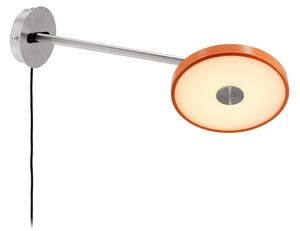UMAGE Aplică de perete cu LED Asteria Long, portocaliu, oțel, priză, reglabil, Galben, dormitor, Metal, Design