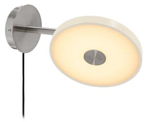 UMAGE Aplică de perete cu LED Asteria Short, albă, oțel, priză, reglabil, Alb, dormitor, Metal, Design