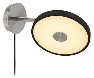 UMAGE Aplică de perete cu LED Asteria Short, negru, oțel, priză, reglabil, Negru, dormitor, Metal, Design